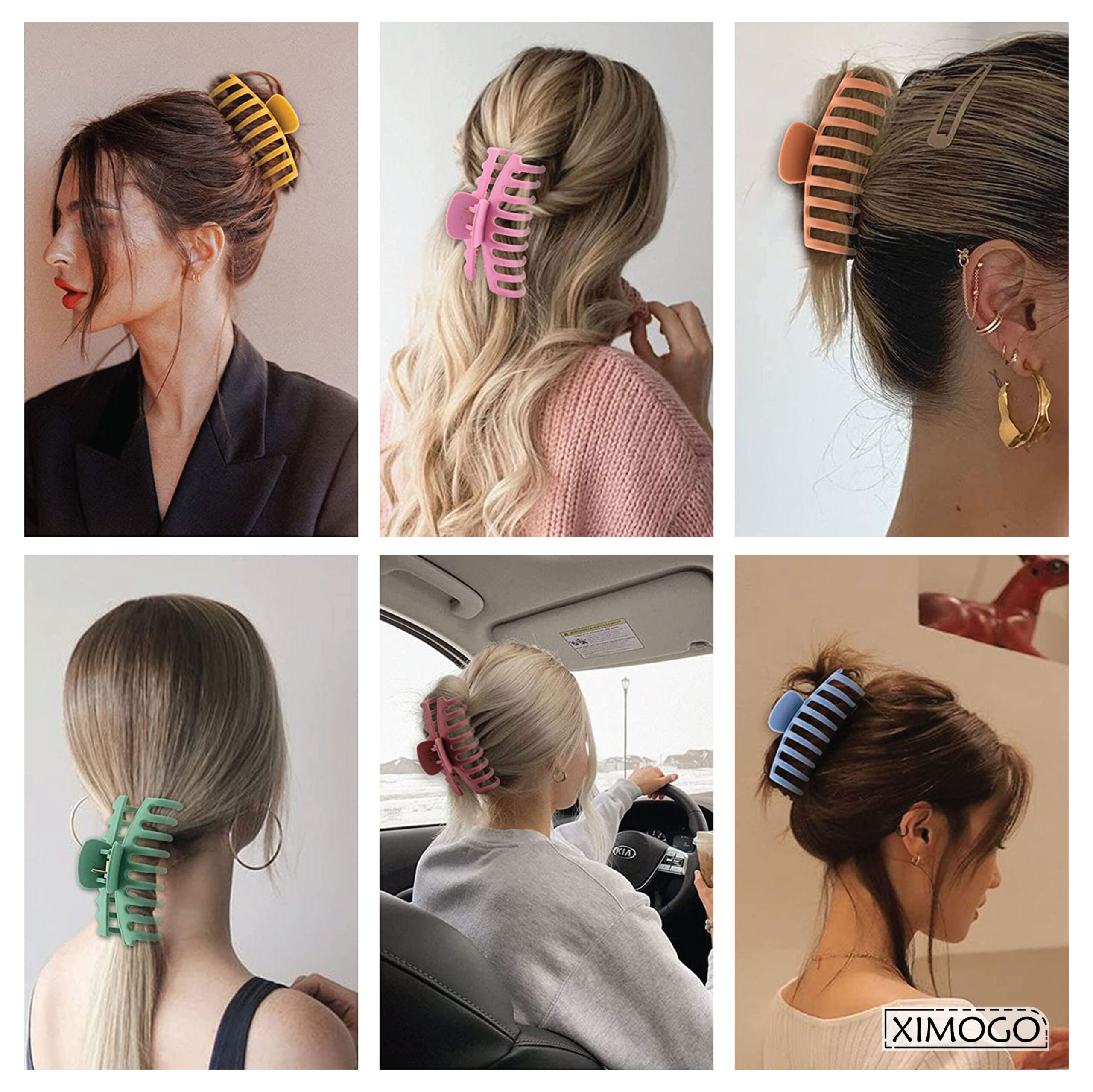 Women's Hair Clip Hair Clip Fishing line Top Clip Four Rows